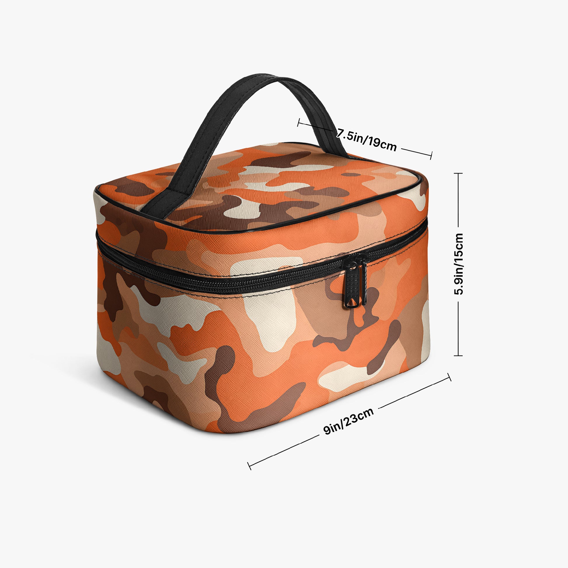 Große Kosmetiktasche - Orange Camouflage v2 Handbags JLR Design