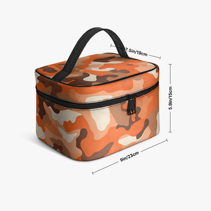 Große Kosmetiktasche - Orange Camouflage v2 Handbags JLR Design