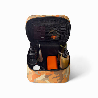 Große Kosmetiktasche - Orange Camouflage v4 Handbags JLR Design