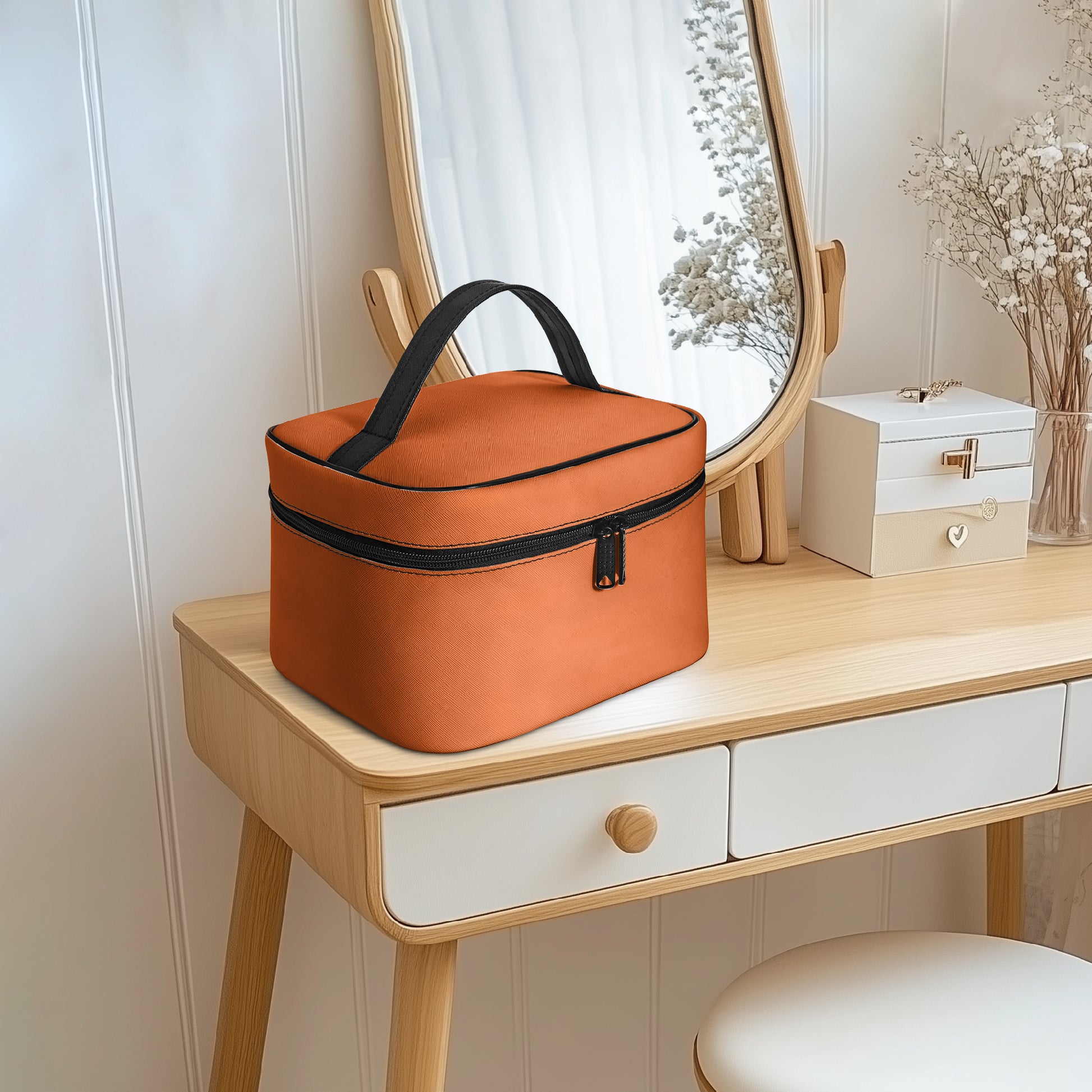 Große Kosmetiktasche - Orange Kosmetiktasche JLR Design
