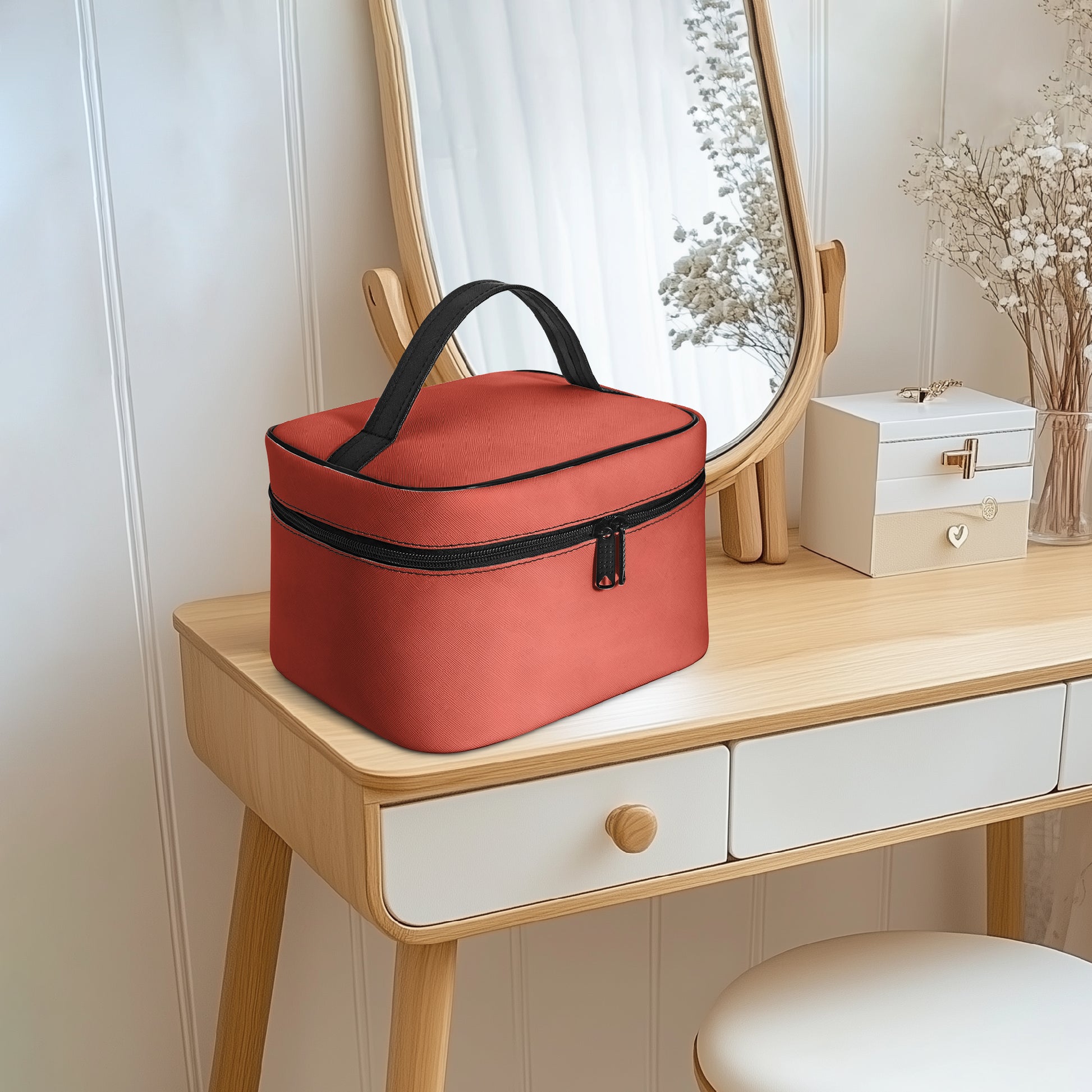 Große Kosmetiktasche - Orange Red Kosmetiktasche JLR Design