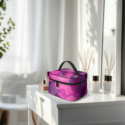 Große Kosmetiktasche - Pink Camouflage v1 Handbags JLR Design