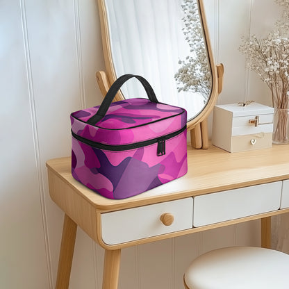 Große Kosmetiktasche - Pink Camouflage v1 Handbags JLR Design