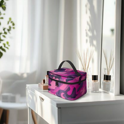 Große Kosmetiktasche - Pink Camouflage v2 Handbags JLR Design