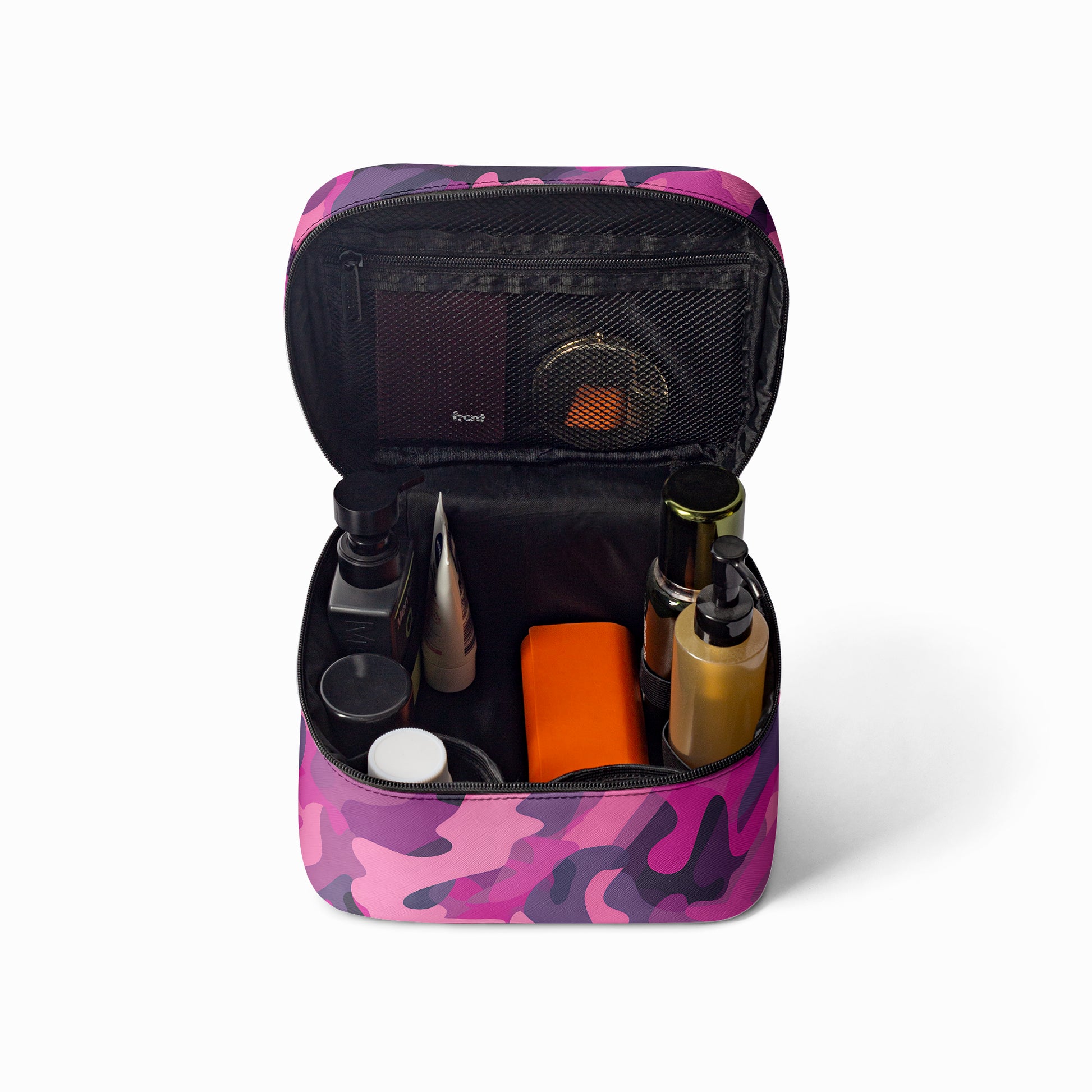 Große Kosmetiktasche - Pink Camouflage v2 Handbags JLR Design