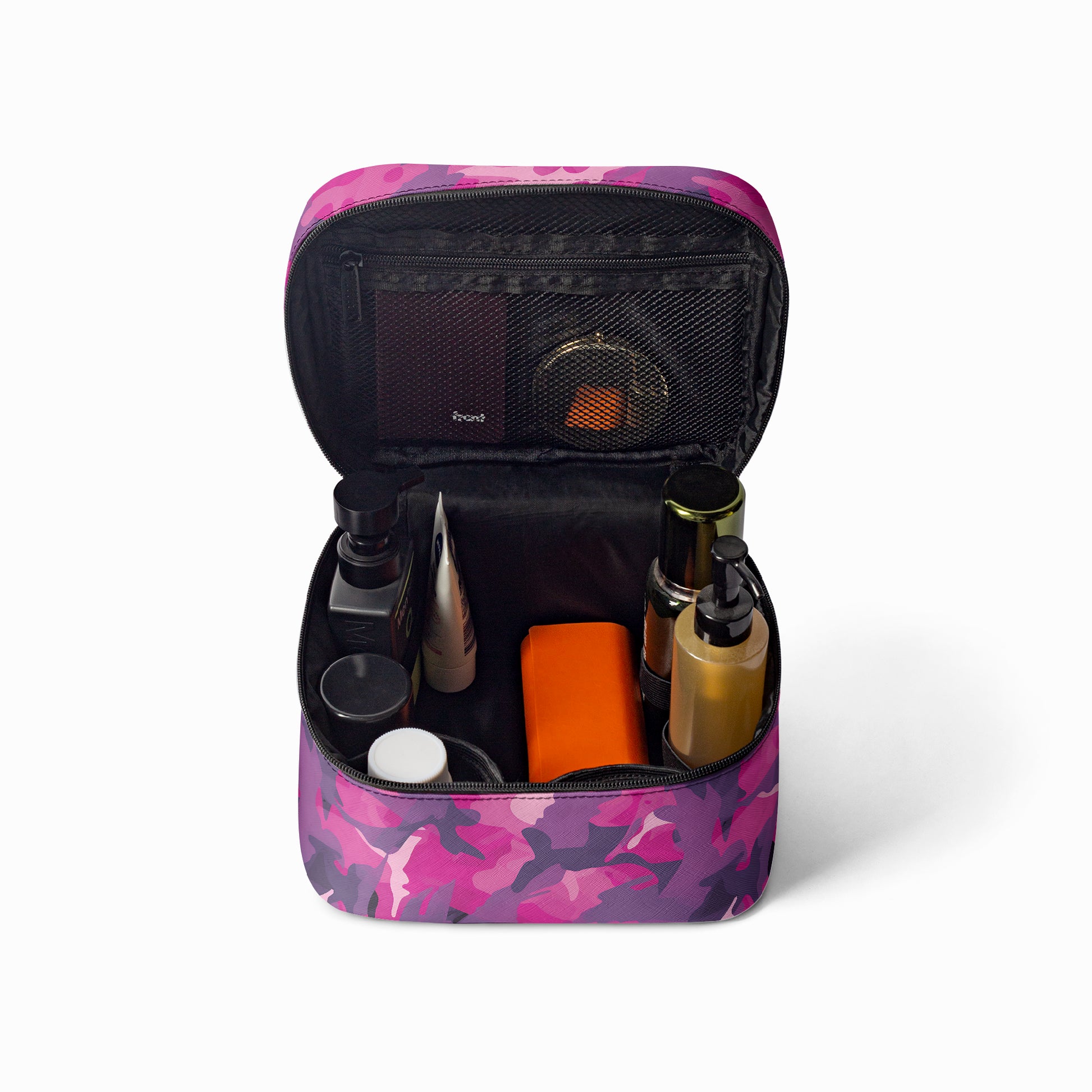 Große Kosmetiktasche - Pink Camouflage v3 Handbags JLR Design