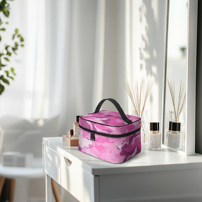 Große Kosmetiktasche - Pink Camouflage v4 Handbags JLR Design