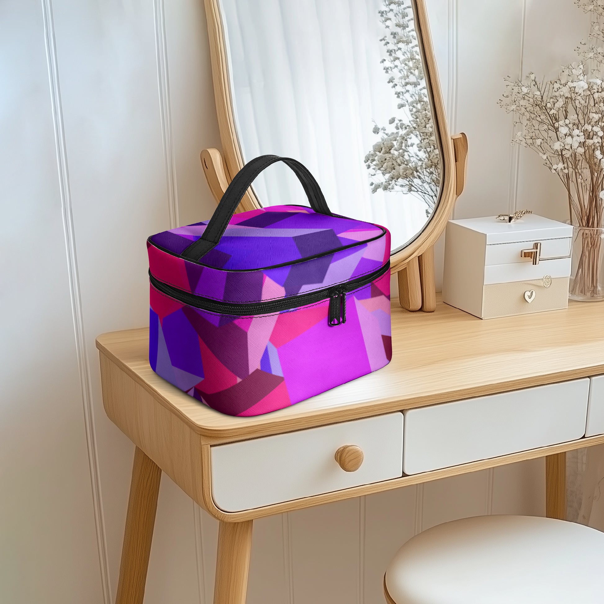 Große Kosmetiktasche - Pink Cube Handbags JLR Design