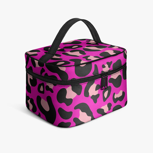 Große Kosmetiktasche - Pink Leopard Design Kosmetiktasche JLR Design