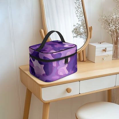 Große Kosmetiktasche - Purple Camouflage v1 Kosmetiktasche JLR Design