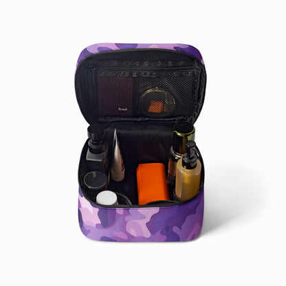 Große Kosmetiktasche - Purple Camouflage v1 Kosmetiktasche JLR Design