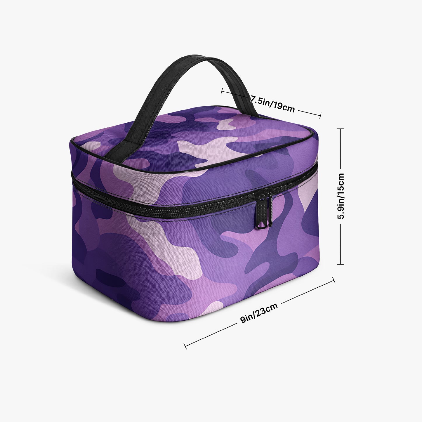 Große Kosmetiktasche - Purple Camouflage v3 Kosmetiktasche JLR Design