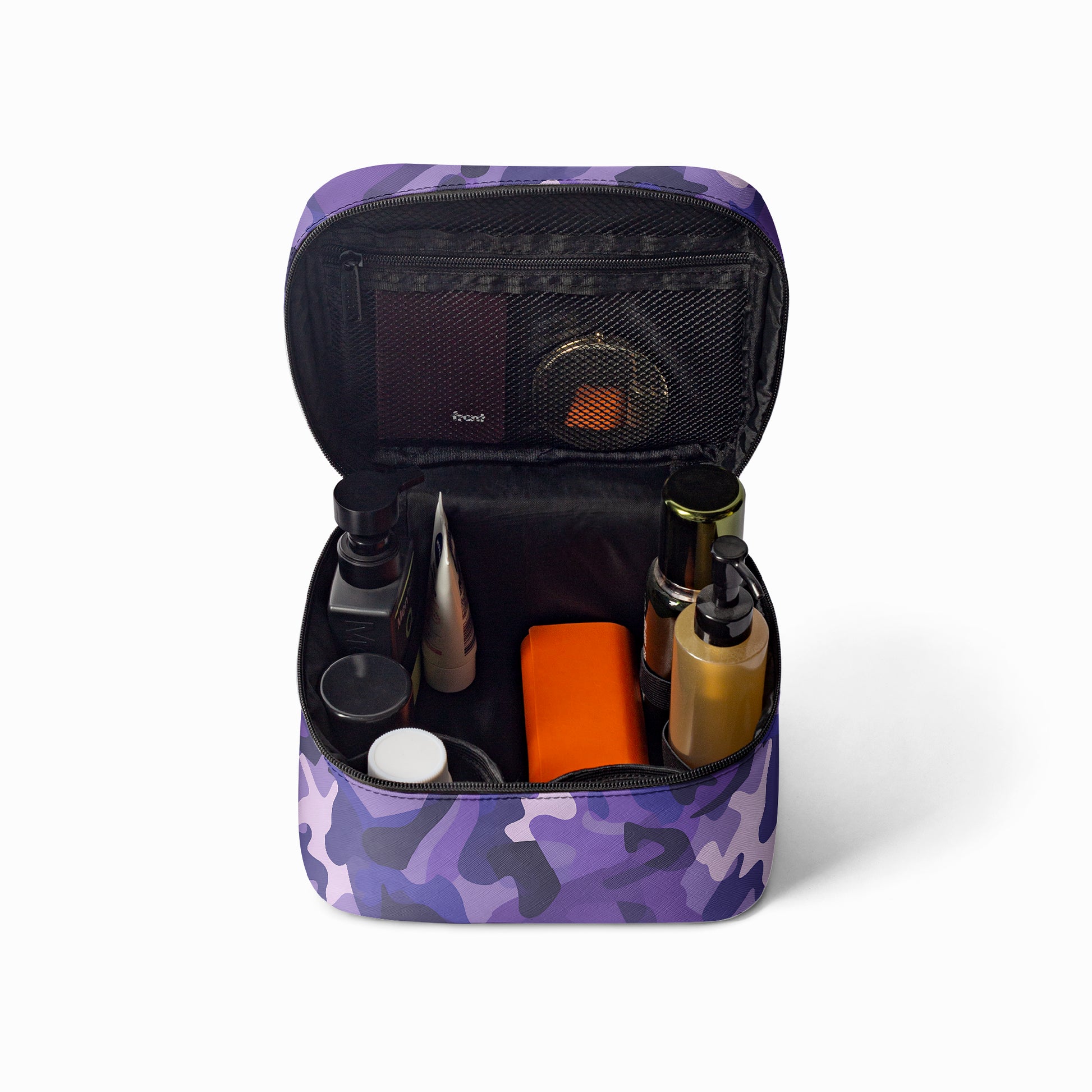 Große Kosmetiktasche - Purple Camouflage v4 Handbags JLR Design