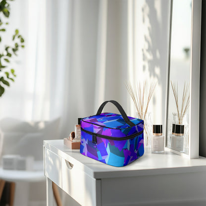 Große Kosmetiktasche - Purple Cube Kosmetiktasche JLR Design