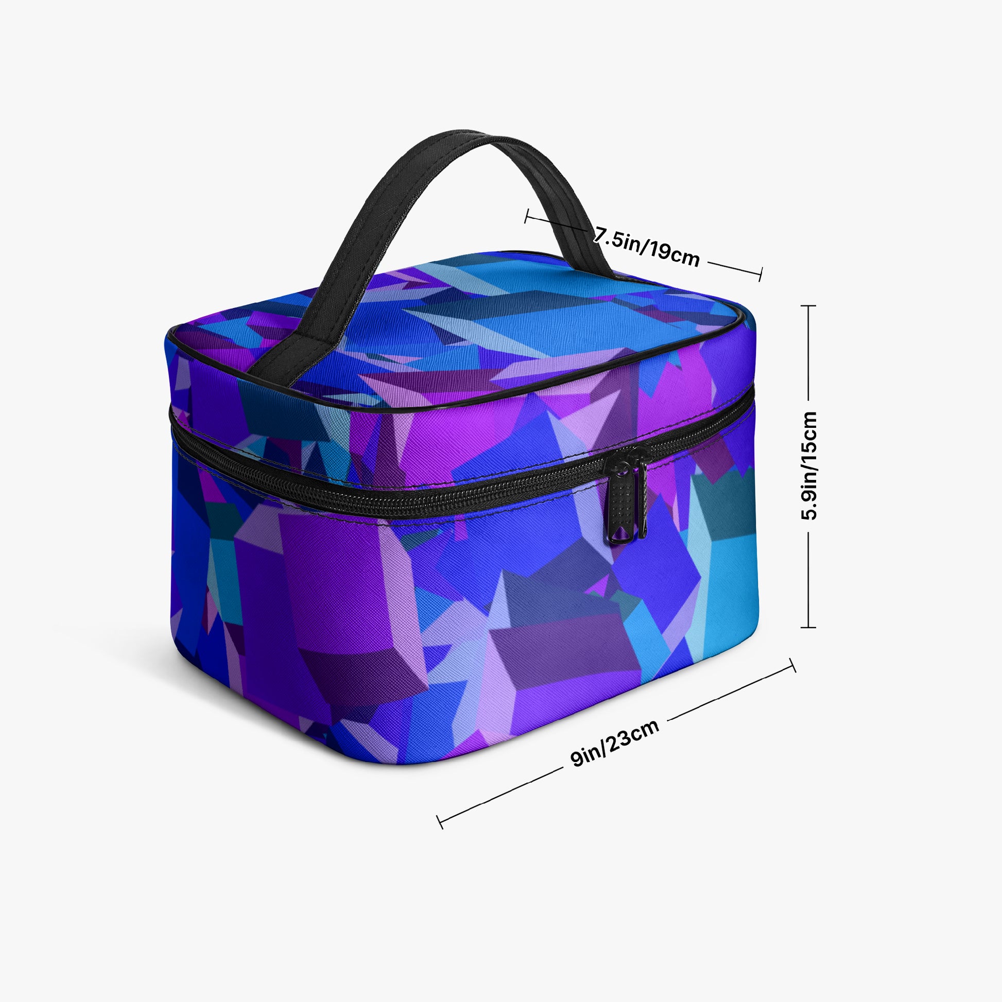 Große Kosmetiktasche - Purple Cube Kosmetiktasche JLR Design
