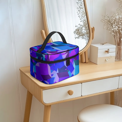 Große Kosmetiktasche - Purple Cube Kosmetiktasche JLR Design