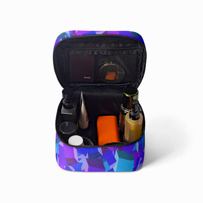 Große Kosmetiktasche - Purple Cube Kosmetiktasche JLR Design