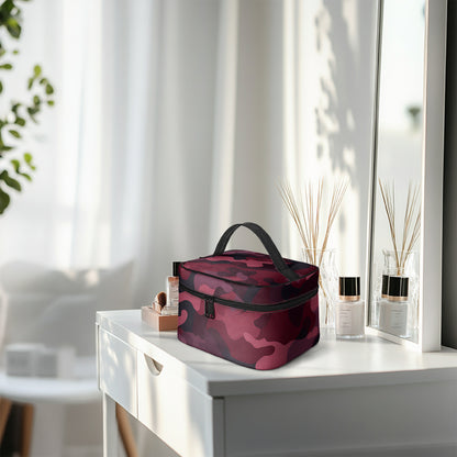 Große Kosmetiktasche - Red Camouflage v1 Kosmetiktasche JLR Design