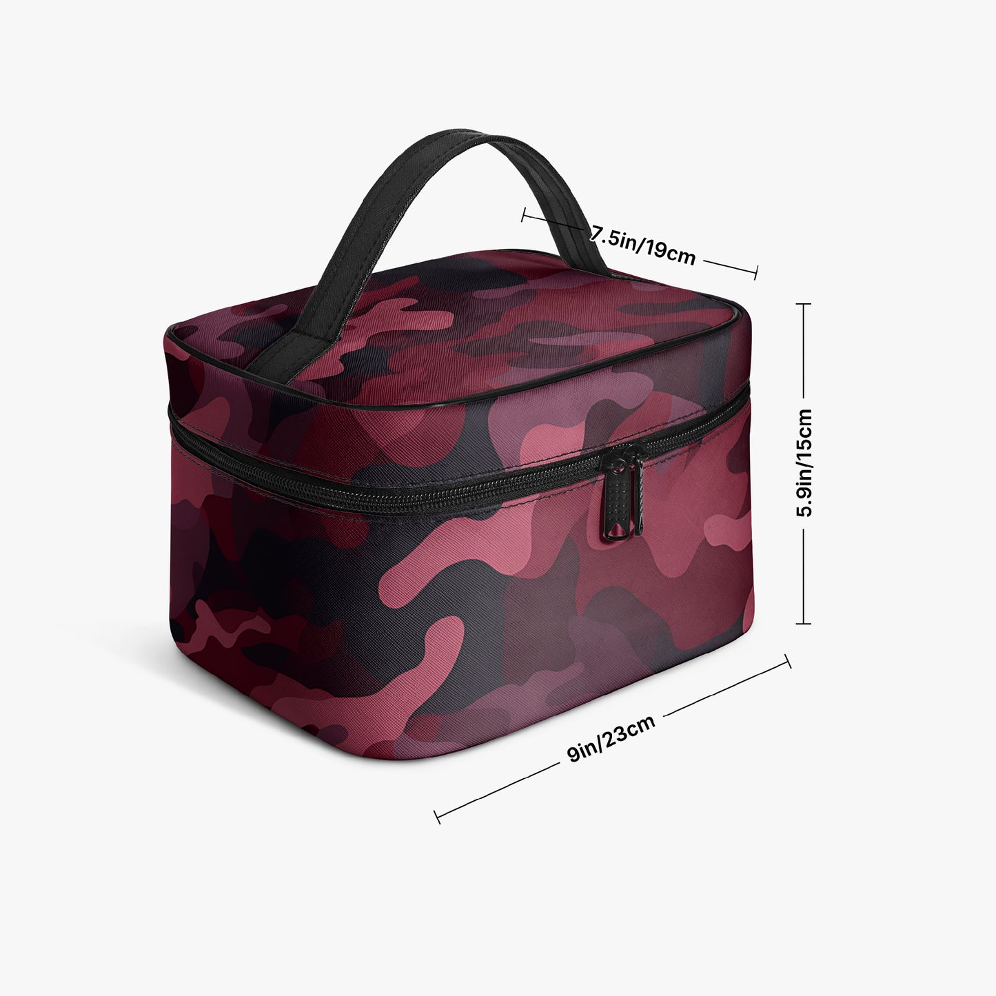 Große Kosmetiktasche - Red Camouflage v1 Kosmetiktasche JLR Design