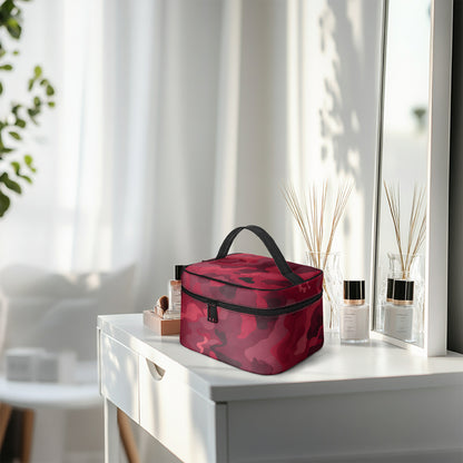 Große Kosmetiktasche - Red Camouflage v2 Kosmetiktasche JLR Design