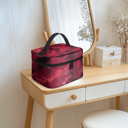 Große Kosmetiktasche - Red Camouflage v2 Kosmetiktasche JLR Design