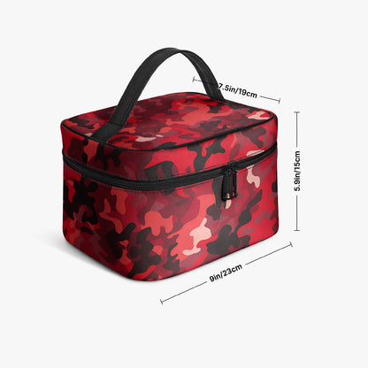 Große Kosmetiktasche - Red Camouflage v3 Kosmetiktasche JLR Design