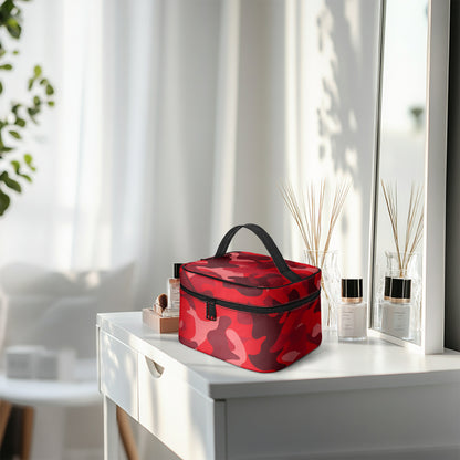 Große Kosmetiktasche - Red Camouflage v4 Handbags JLR Design