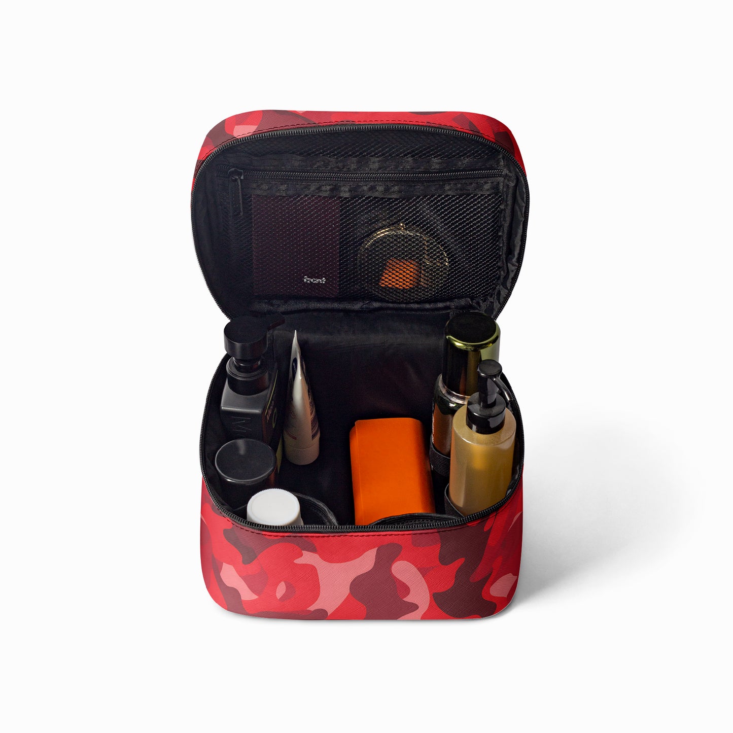 Große Kosmetiktasche - Red Camouflage v4 Handbags JLR Design