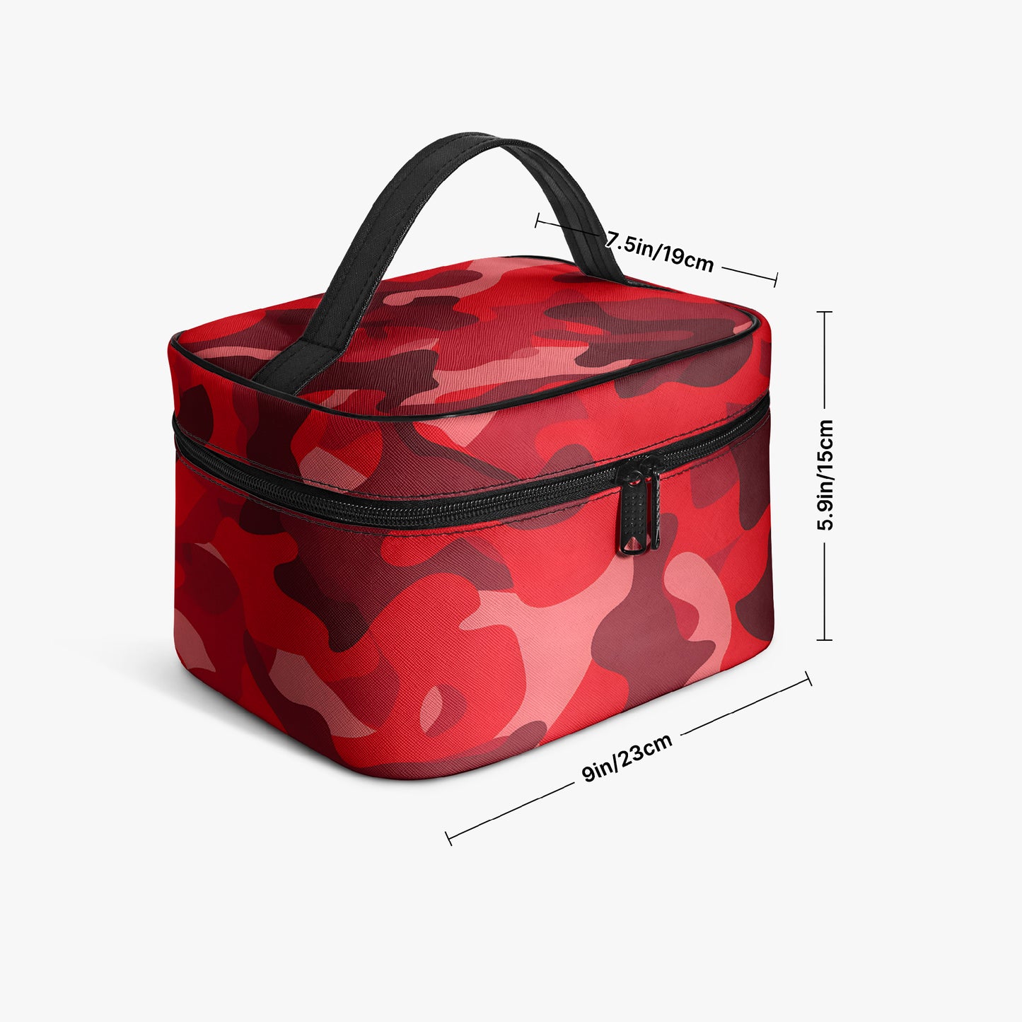 Große Kosmetiktasche - Red Camouflage v4 Handbags JLR Design