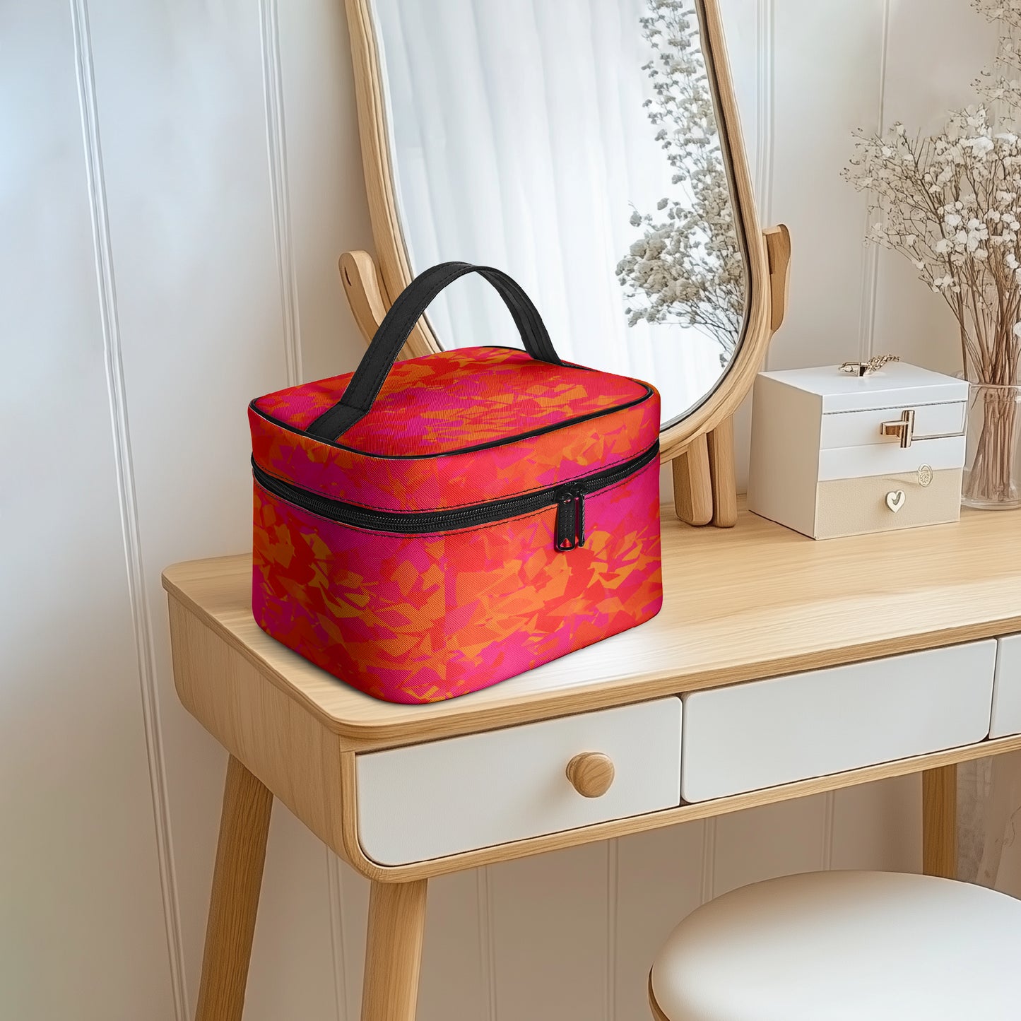 Große Kosmetiktasche - Red Crystal Kosmetiktasche JLR Design