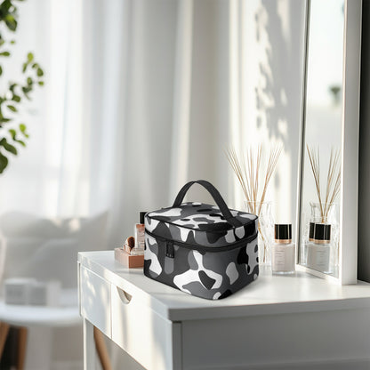 Große Kosmetiktasche - Schwarz Weiß Camouflage Handbags JLR Design
