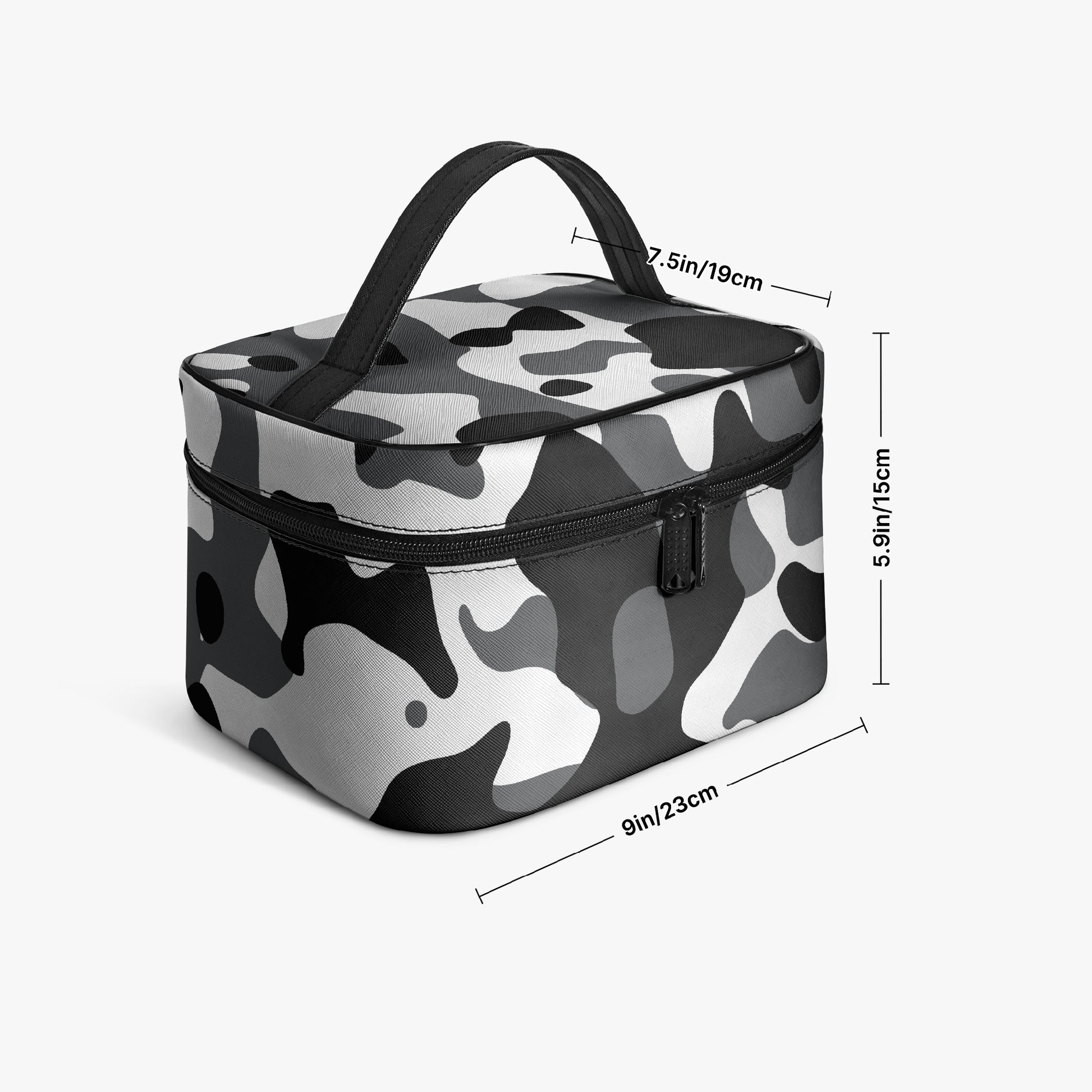 Große Kosmetiktasche - Schwarz Weiß Camouflage Handbags JLR Design