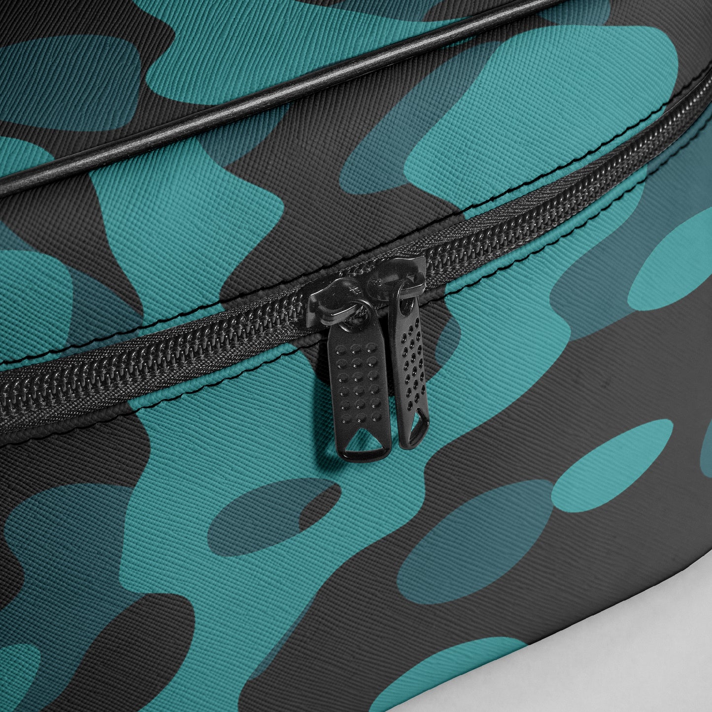 Große Kosmetiktasche - Türkis Camouflage Kosmetiktasche JLR Design