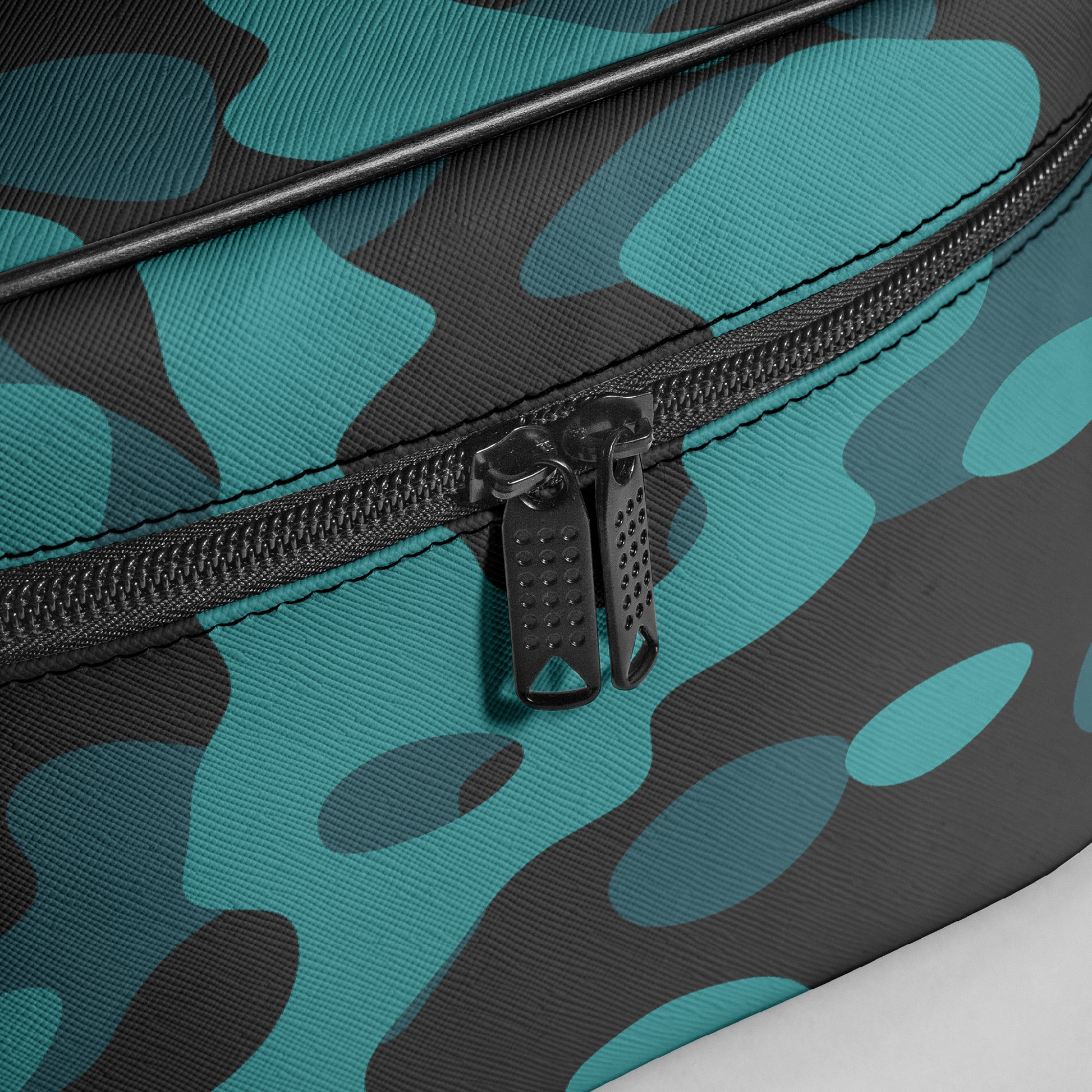 Große Kosmetiktasche - Türkis Camouflage Kosmetiktasche JLR Design