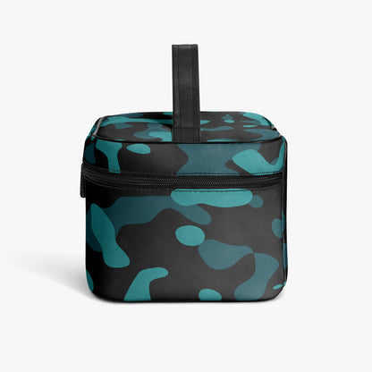 Große Kosmetiktasche - Türkis Camouflage Kosmetiktasche JLR Design