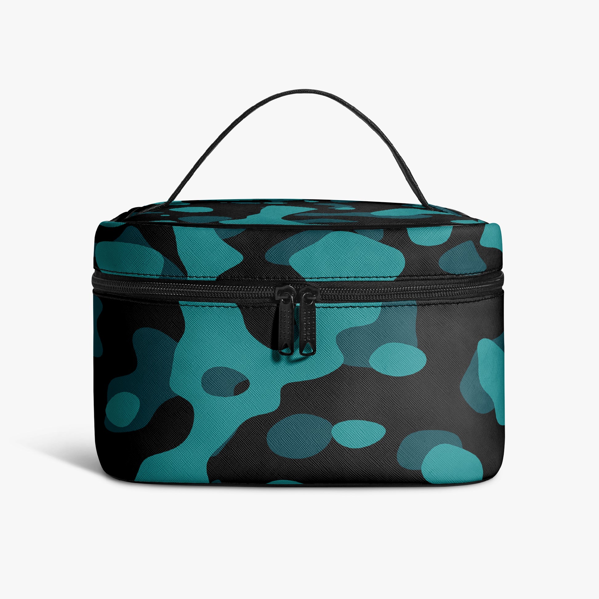 Große Kosmetiktasche - Türkis Camouflage Kosmetiktasche JLR Design