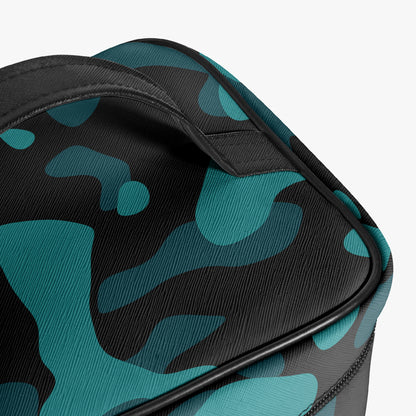 Große Kosmetiktasche - Türkis Camouflage Kosmetiktasche JLR Design