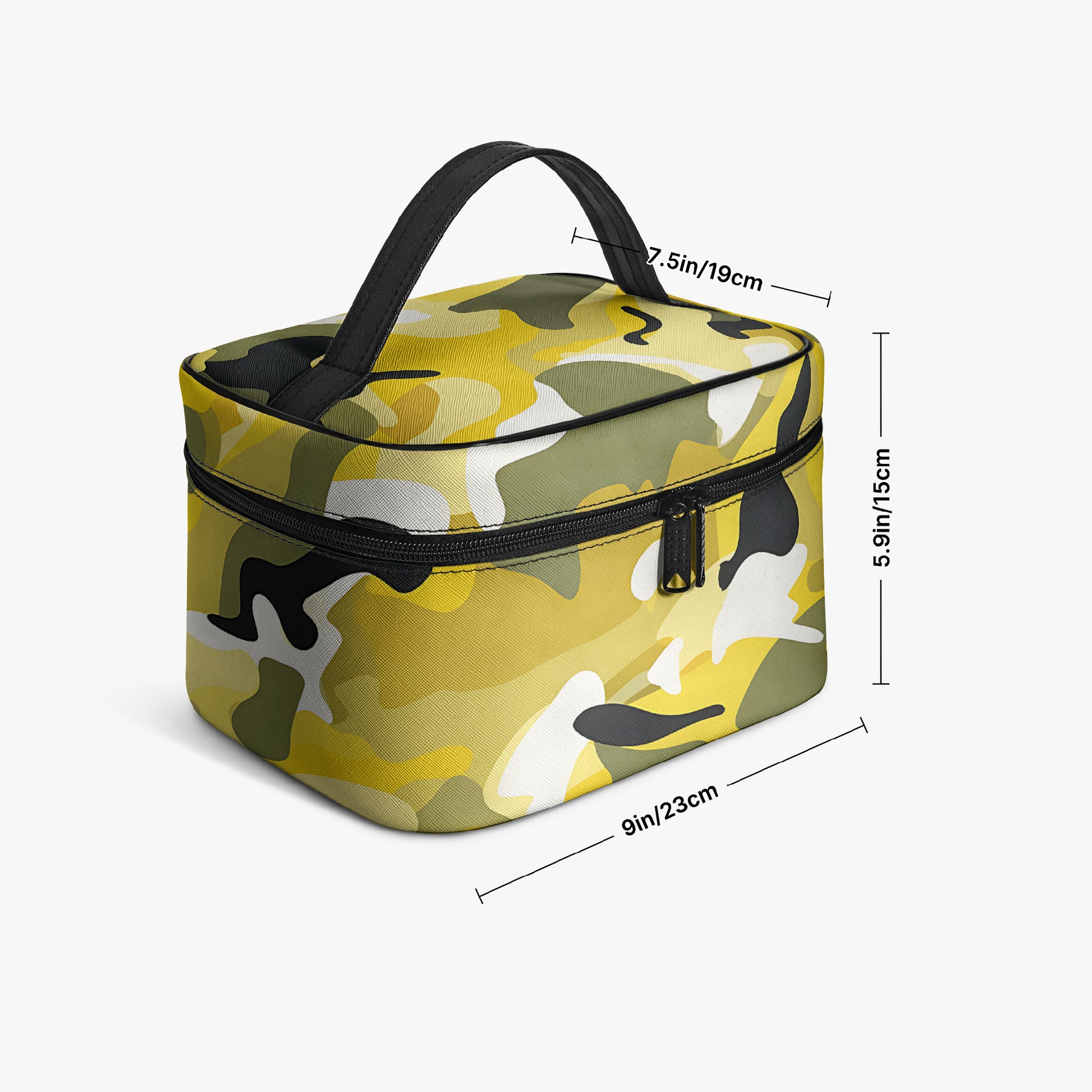 Große Kosmetiktasche - Yellow Camouflage v2 Kosmetiktasche JLR Design