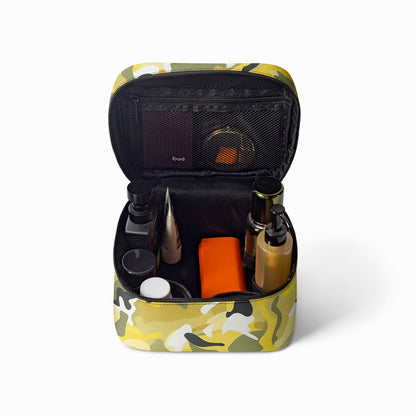 Große Kosmetiktasche - Yellow Camouflage v2 Kosmetiktasche JLR Design