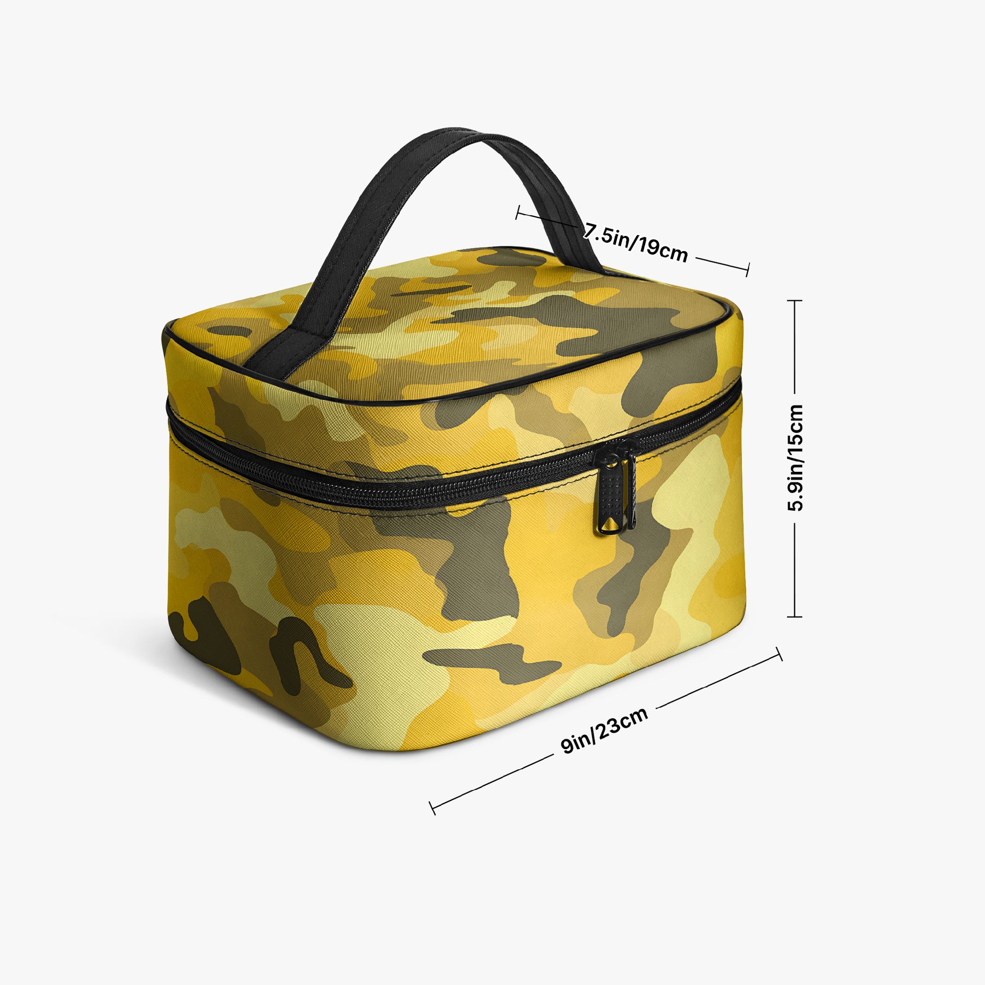Große Kosmetiktasche - Yellow Camouflage v3 Kosmetiktasche JLR Design