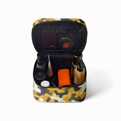 Große Kosmetiktasche - Yellow Camouflage v4 Handbags JLR Design