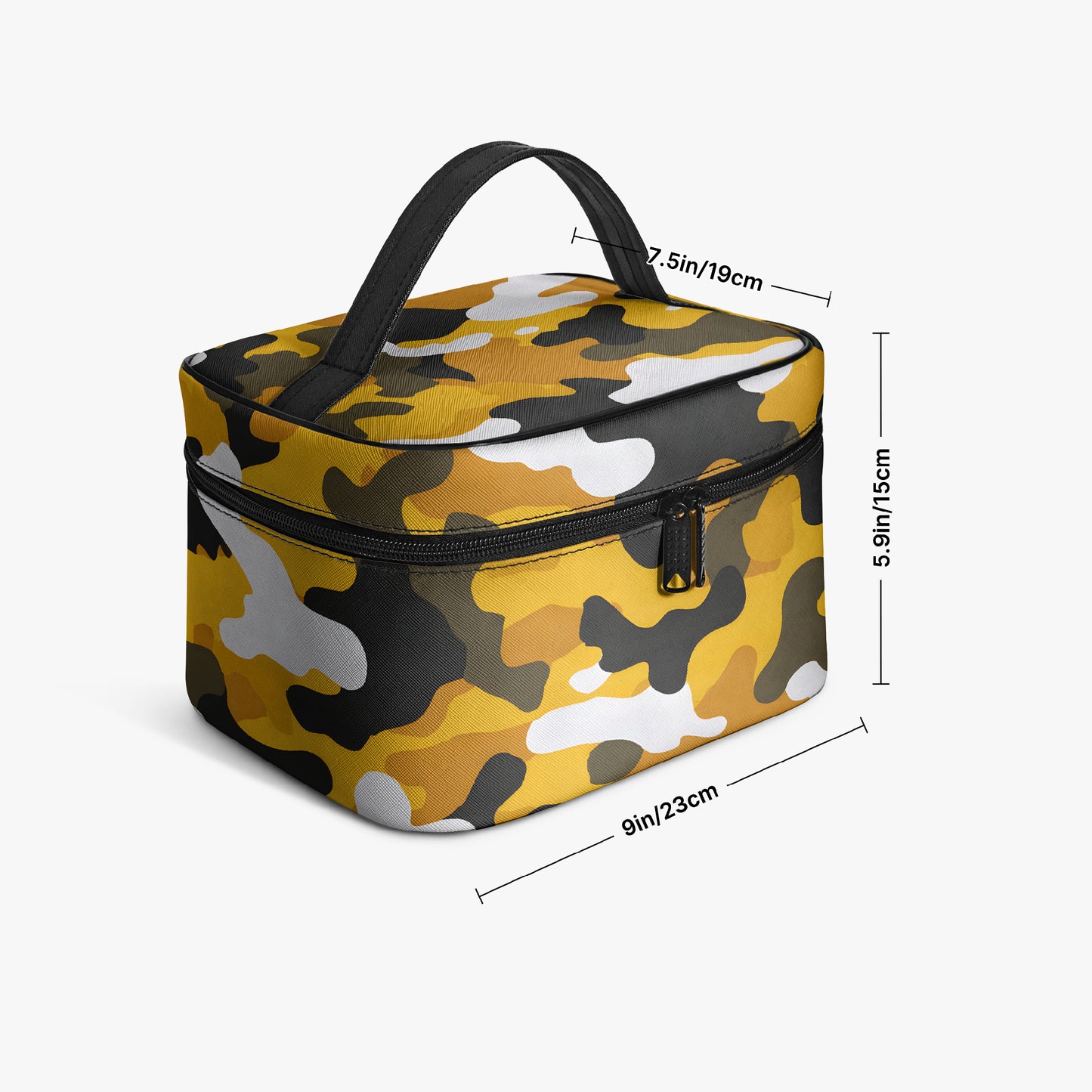 Große Kosmetiktasche - Yellow Camouflage v4 Handbags JLR Design