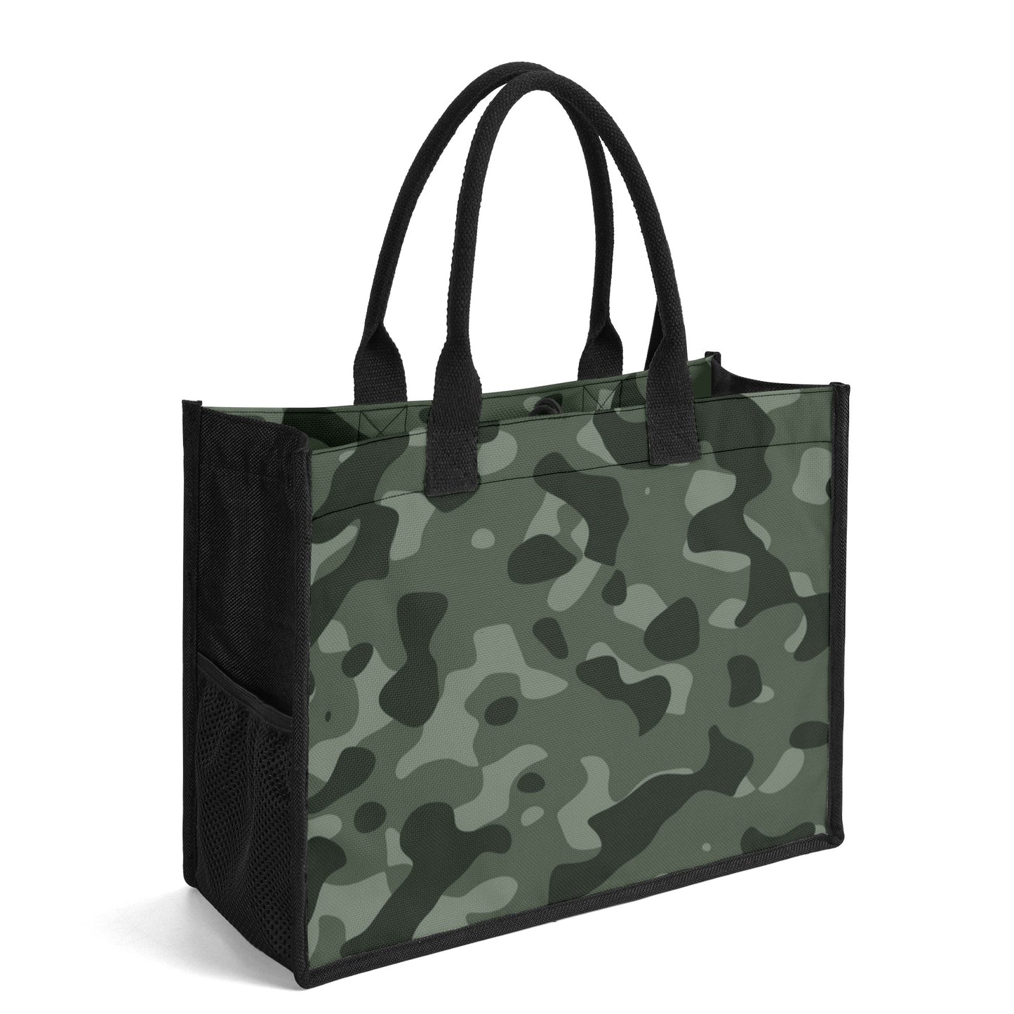 Grüne Camouflage Canvas Shopper Tasche Einkaufstasche JLR Design