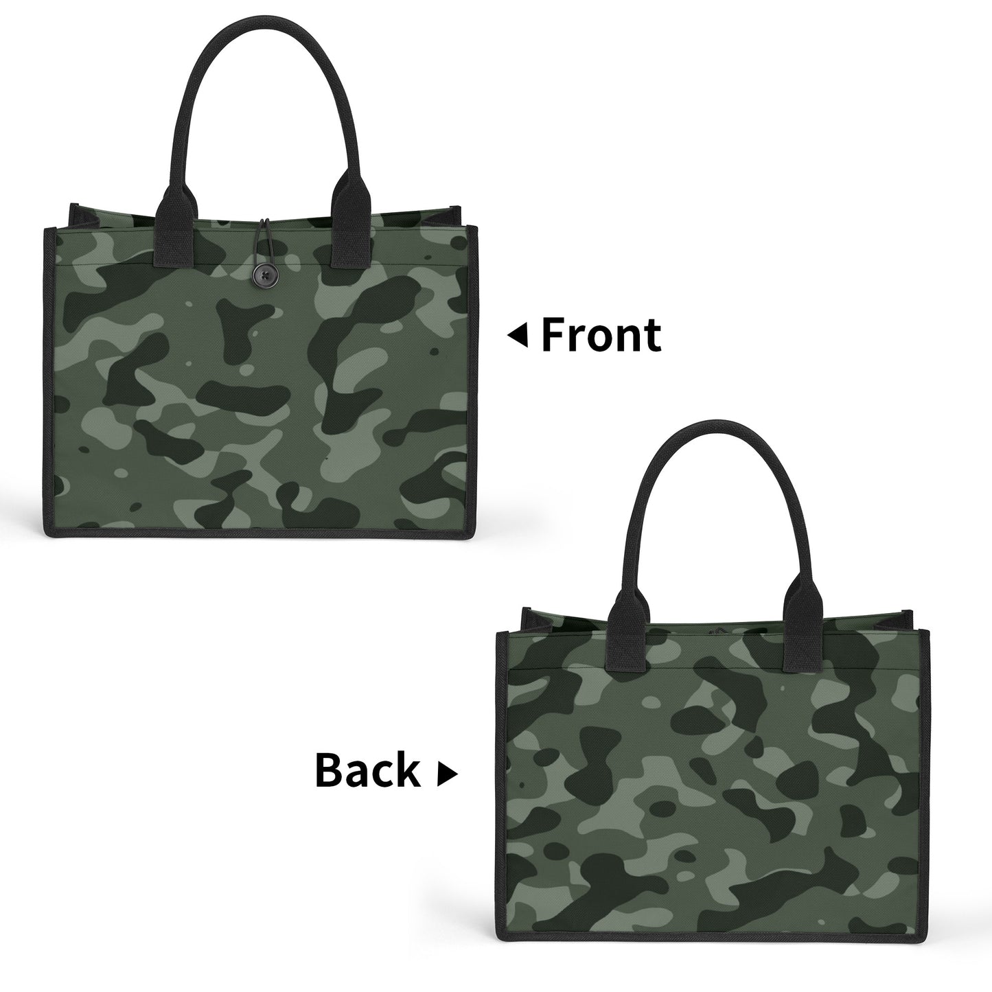 Grüne Camouflage Canvas Shopper Tasche Einkaufstasche JLR Design