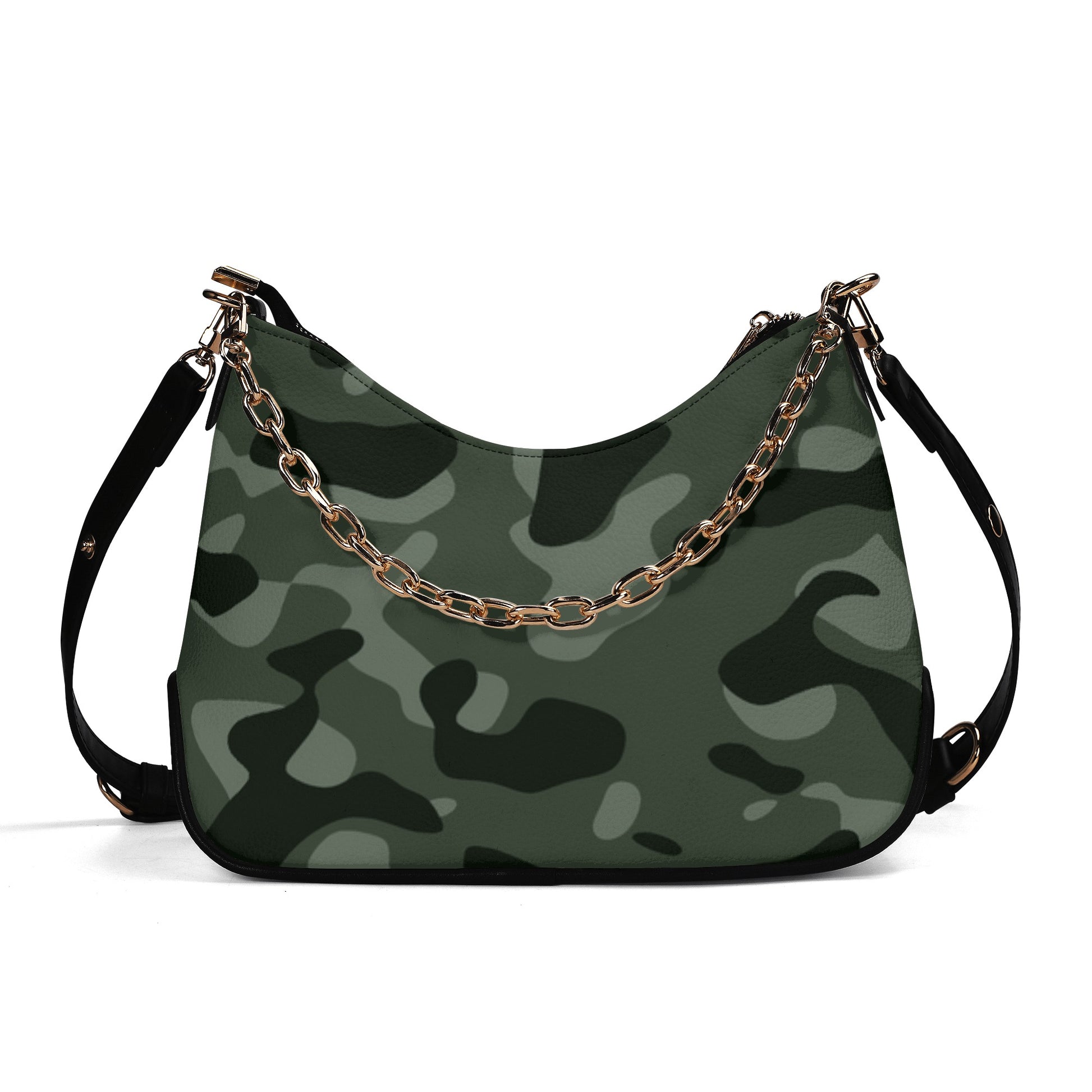 Grüne Camouflage elegante Umhängetasche mit Kette Umhängetasche JLR Design