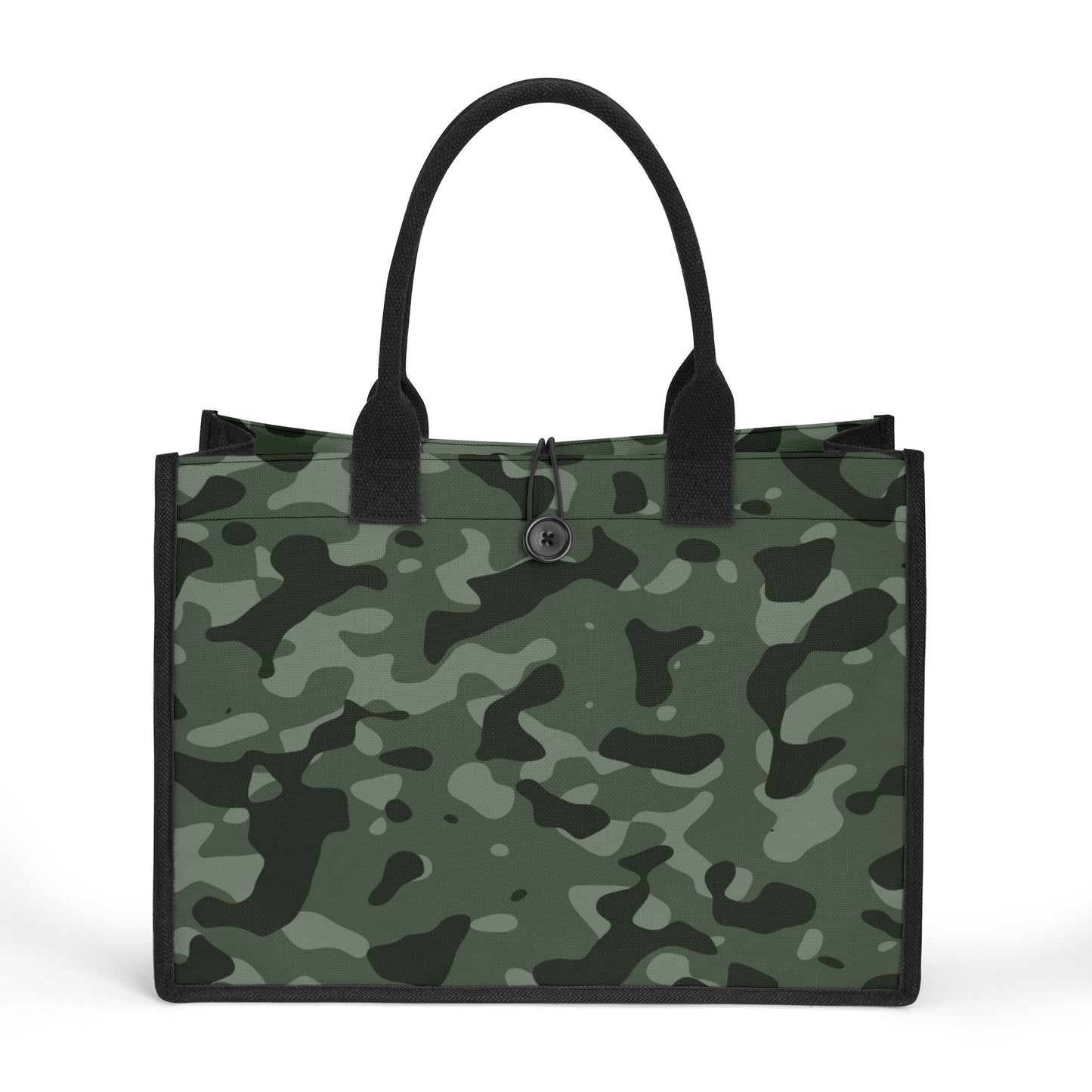 Grüne Camouflage Premium Canvas Shopper Tasche Einkaufstasche JLR Design