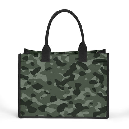 Grüne Camouflage Premium Canvas Shopper Tasche Einkaufstasche JLR Design