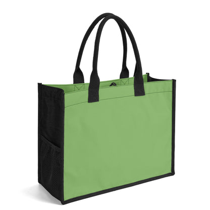 Grüne Canvas Shopper Tasche Einkaufstasche JLR Design