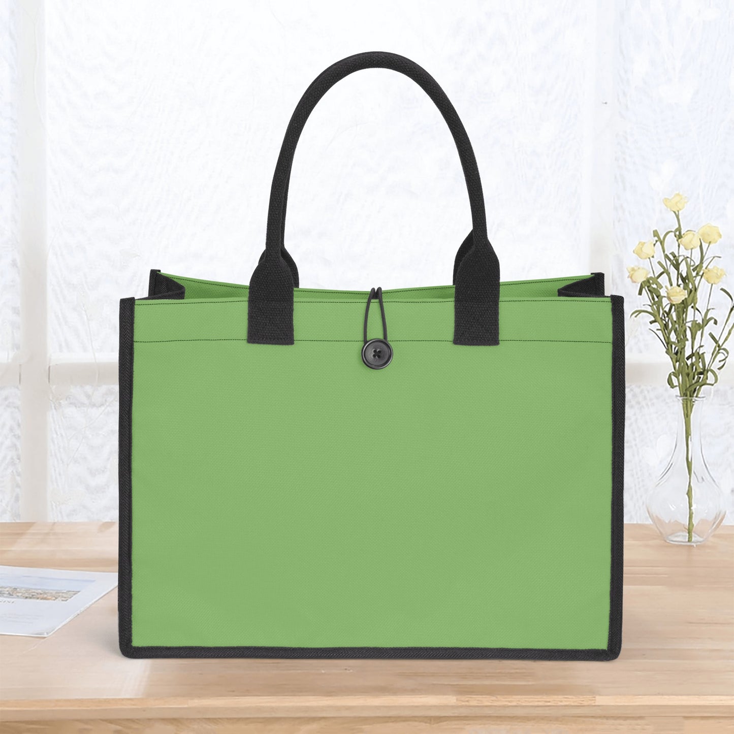 Grüne Canvas Shopper Tasche Einkaufstasche JLR Design