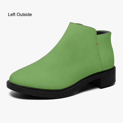 Grüne elegante Reißverschluss-Stiefeletten Stiefeletten JLR Design